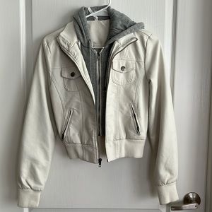 White Leather Jacket